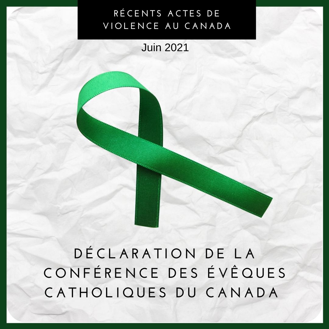 Déclaration de l'Église au Canada - actes de violence récents
