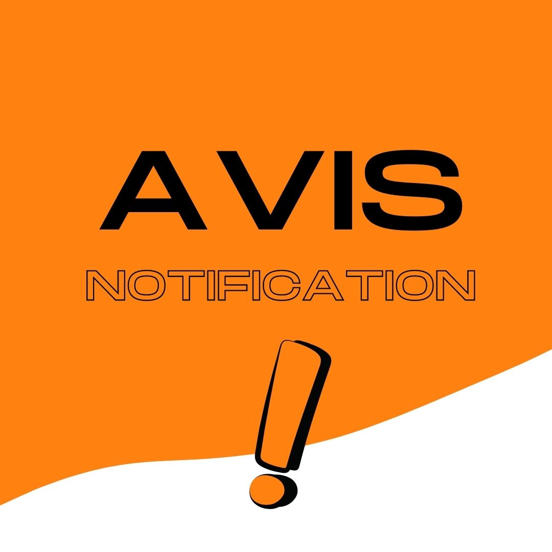 Avis - notification!